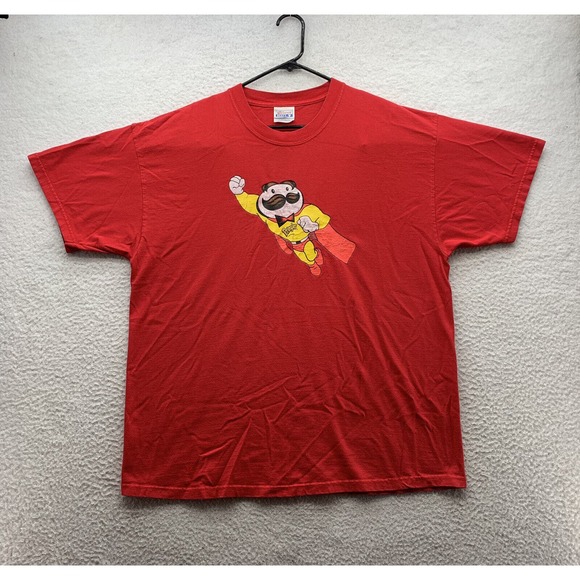 Hanes Other - VTG Hanes Beefy T-Shirt Adult XL X-Large Pringles Man Superhero Chips Snacks Red